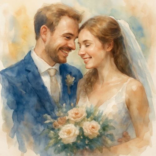 Faire peindre un tableau de mariage