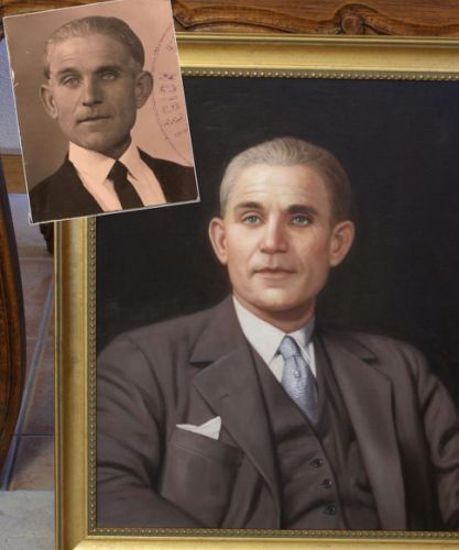 Colorisation et peinture à l’huile d’une photo ancienne