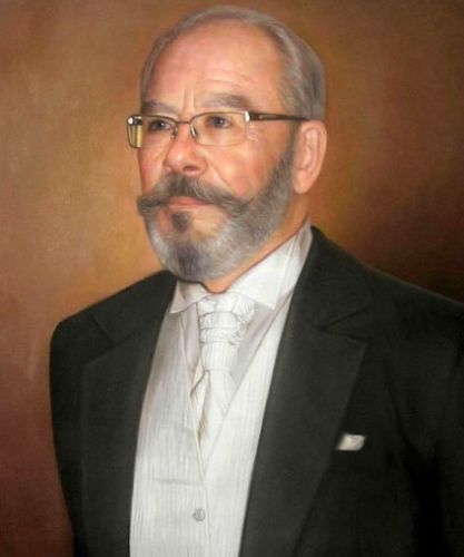 Portrait de mariage réalisé à l’huile sur toile