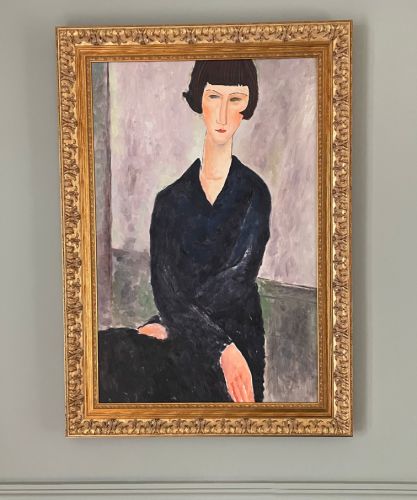 Copie d’un portrait peint d’après Modigliani