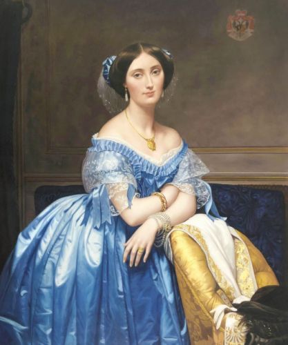 Copie du portrait de princesse d’après Ingres