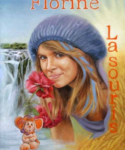 Photomontage de portrait transformé en peinture