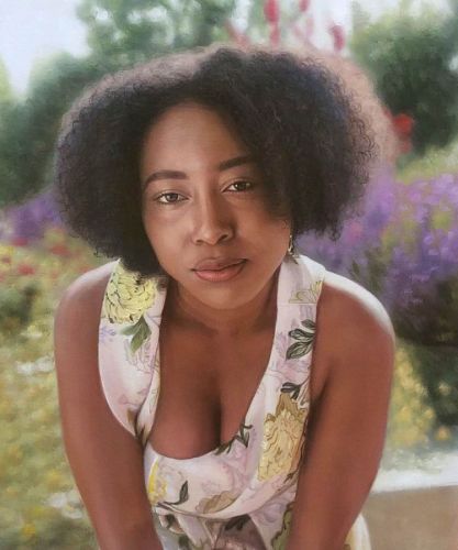 Portrait de femme peint à l’huile