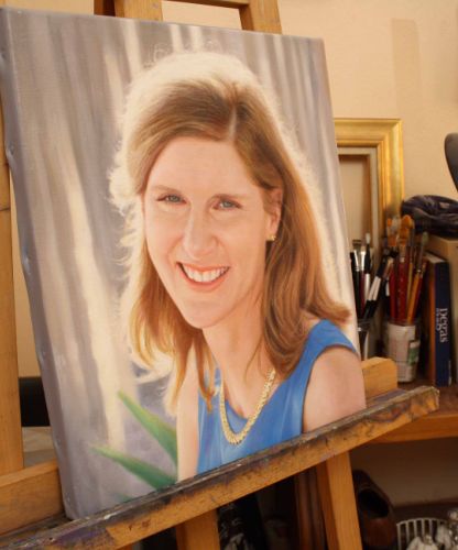 Tableau personnalisé sur commande, portrait peint à l’huile