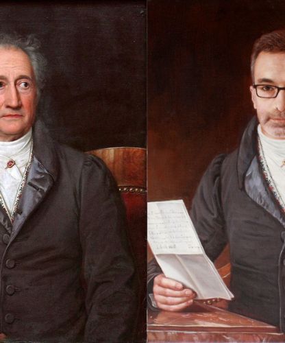 Peinture de portrait personnalisé dans un style ancien