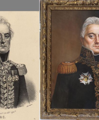 Copie de peinture réalisée à partir d’un dessin ancien